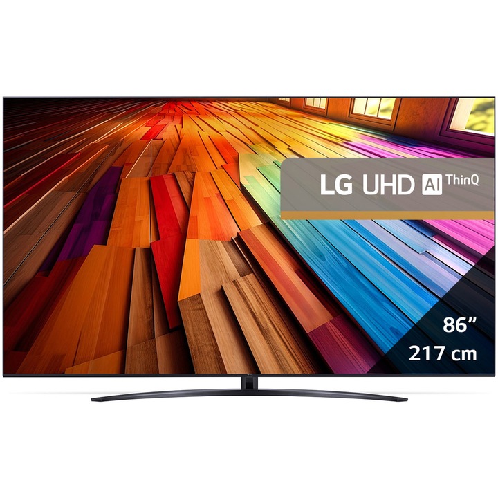 Телевизор LG LED 86UT81003LA, 86" (218 см), Smart, 4K Ultra HD, Клас F (Модел 2024)