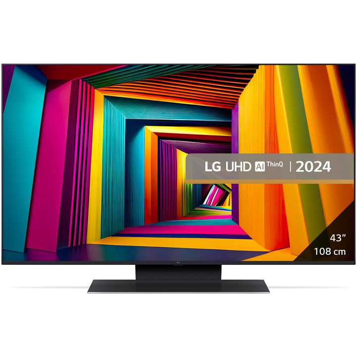 Televizor LG LED 43UT91003LA, 108 cm, Smart, 4K Ultra HD, Clasa G (Model 2024)