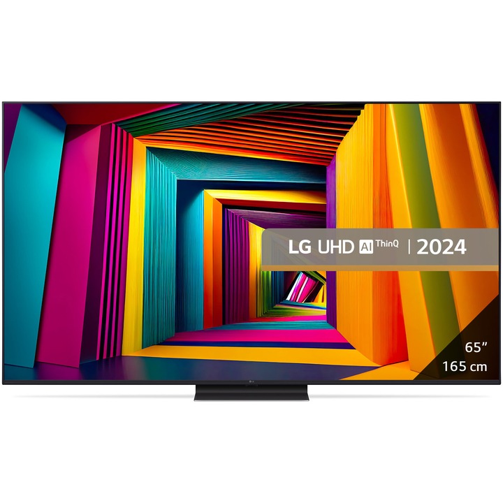 Televizor LG LED 65UT91003LA, 164 cm, Smart, 4K Ultra HD, Clasa F (Model 2024)