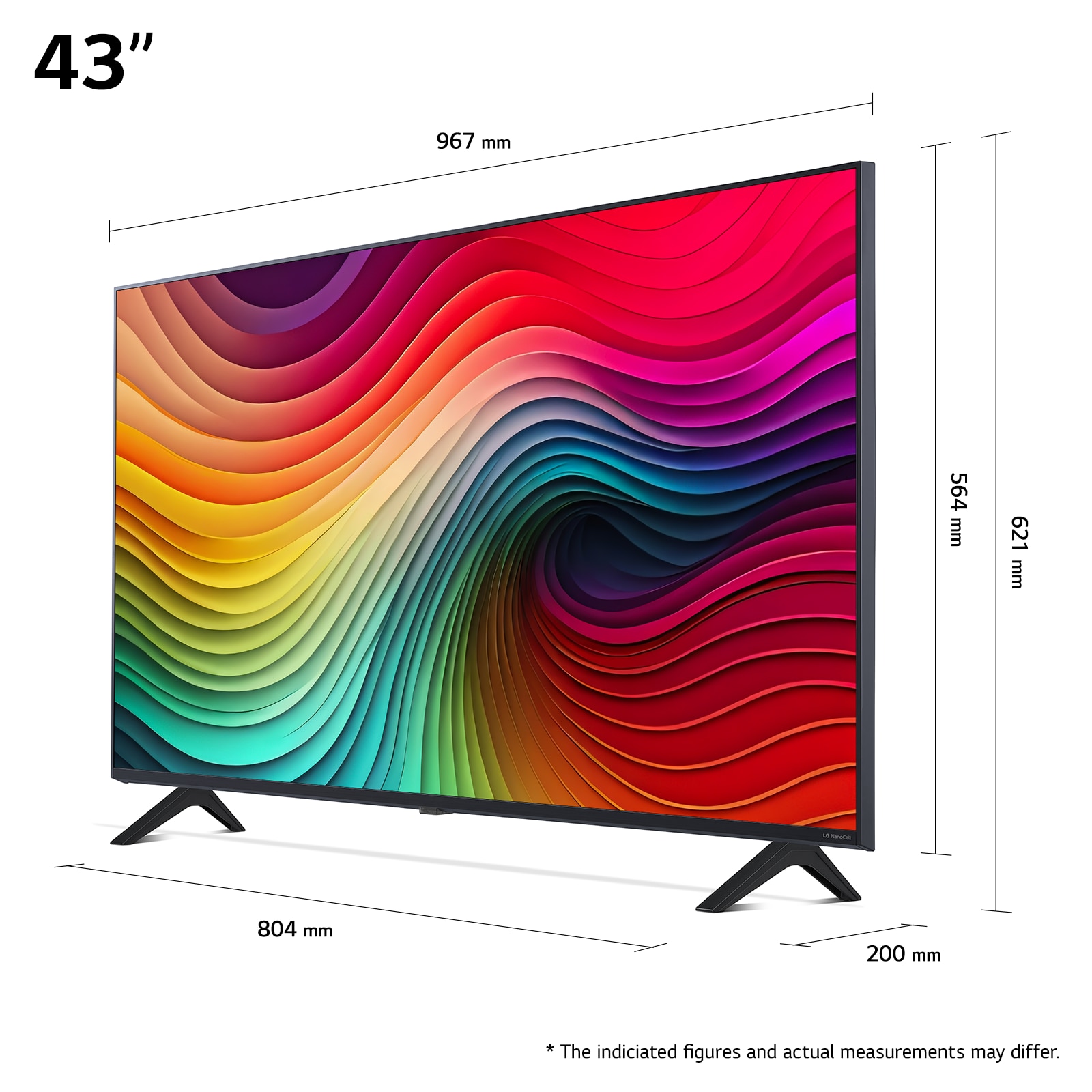 Televizor LG NanoCell 43NANO81T3A, 108 cm, Smart, 4K Ultra HD, Clasa G