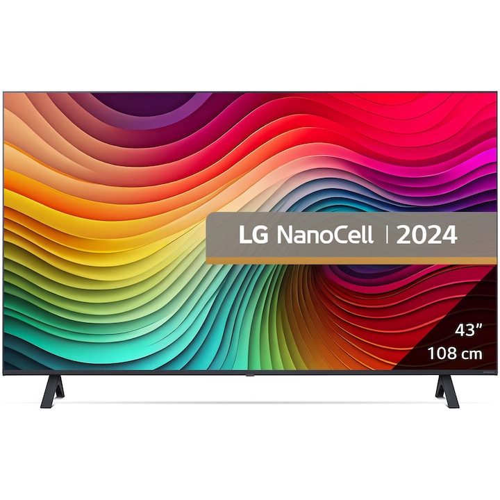 Телевизор LG NanoCell 43NANO81T3A, 43" (108 см), Smart, 4K Ultra HD, Клас G (Модел 2024)