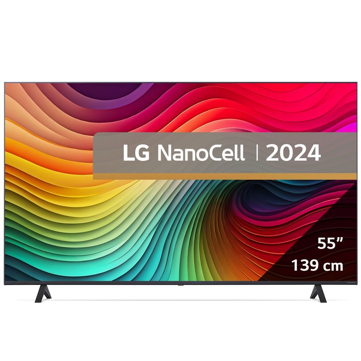 Televizor LG NanoCell 55NANO81T3A, 139 cm, Smart, 4K Ultra HD, Clasa G (Model 2024)