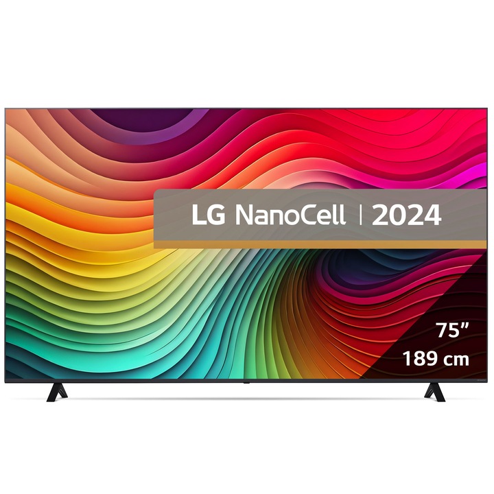 Телевизор LG NanoCell 75NANO81T3A, 75" (189 см), Smart, 4K Ultra HD, Клас G (Модел 2024)