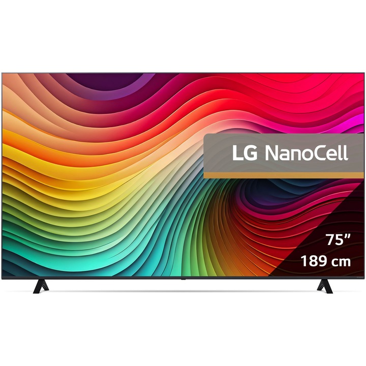 Телевизор LG NanoCell 75NANO81T3A, 75" (189 см), Smart, 4K Ultra HD, Клас G (Модел 2024)