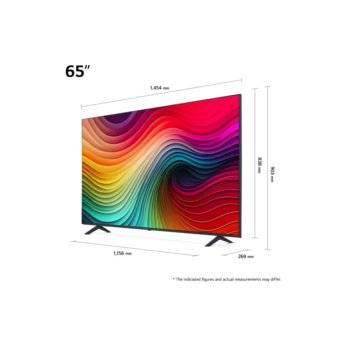 Televizor LG NanoCell 65NANO81T3A, 164 cm, Smart, 4K Ultra HD, Clasa G