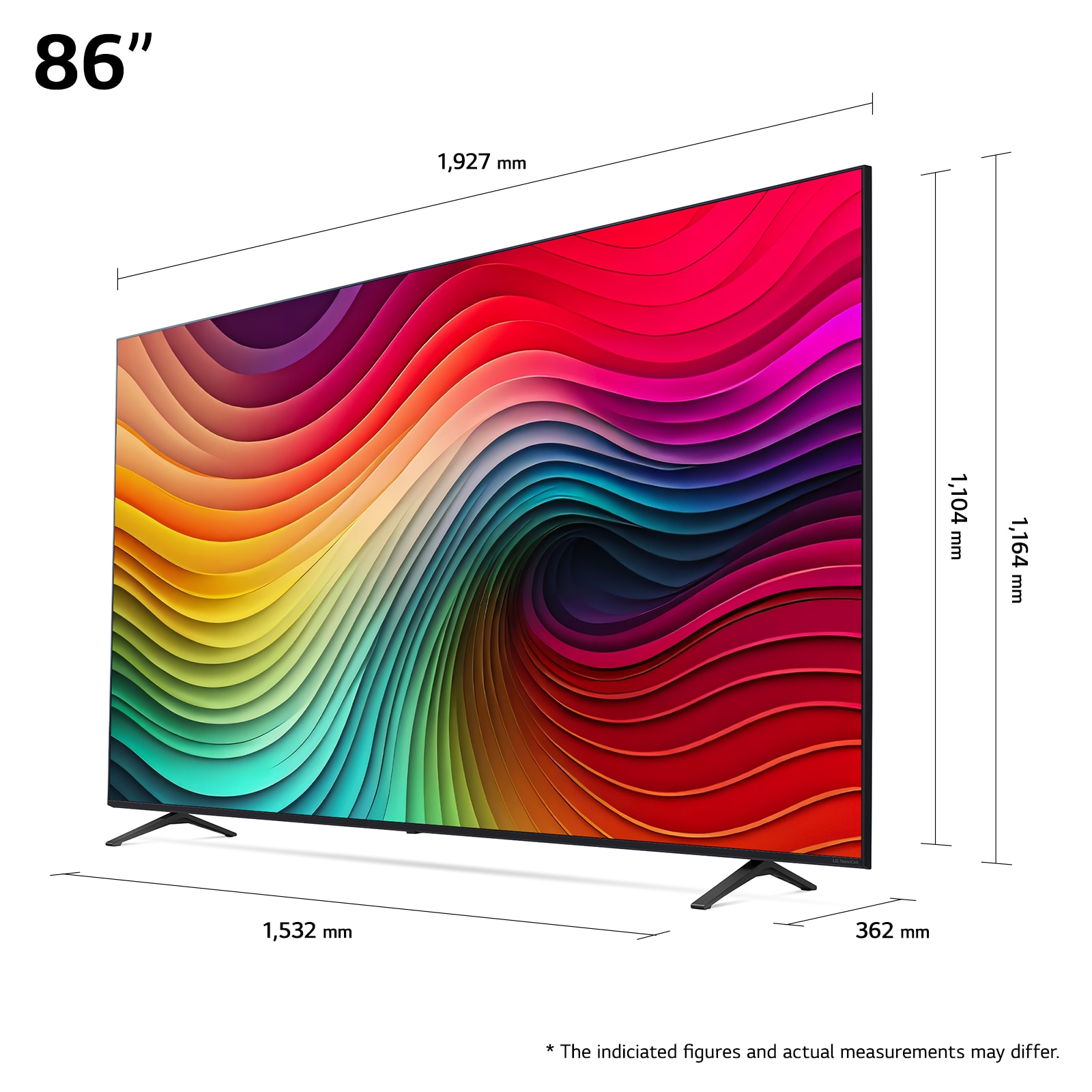 Televizor LG NanoCell 86NANO81T3A, 218 cm, Smart, 4K Ultra HD, 100 Hz, Clasa G