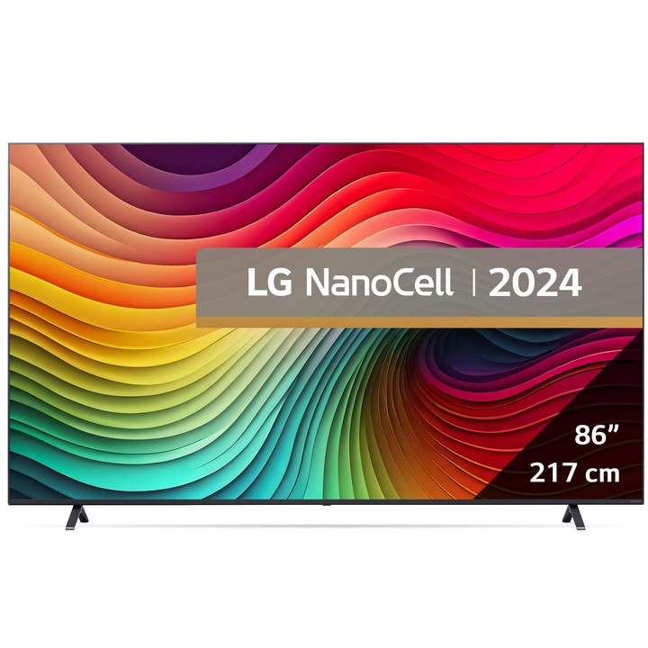Televizor LG NanoCell 86NANO81T3A, 218 cm, Smart, 4K Ultra HD, 100 Hz, Clasa G (Model 2024)