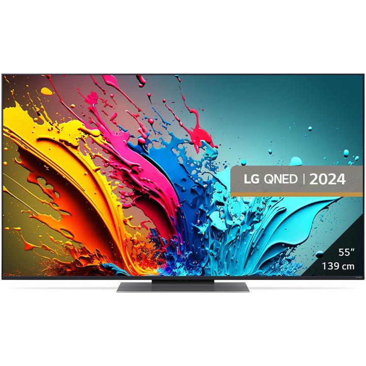 Televizor LG QNED 55QNED86T3A, 139 cm, Smart, 4K Ultra HD, 100 Hz, Clasa E (Model 2024)