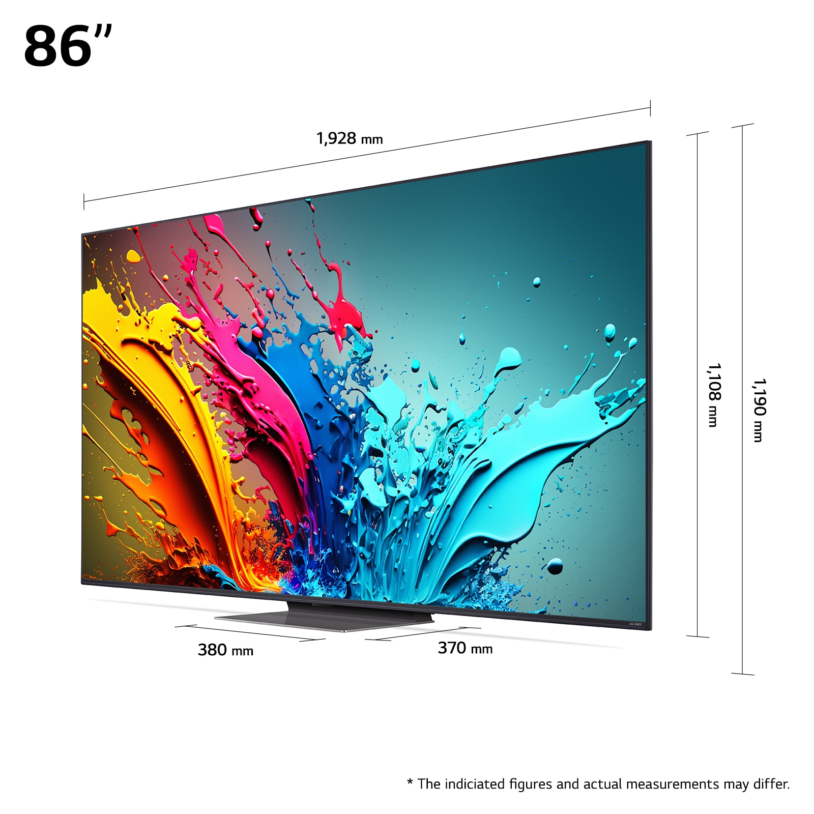 Televizor LG QNED 86QNED86T3A, 218 cm, Smart, 4K Ultra HD, 100 Hz, Clasa D