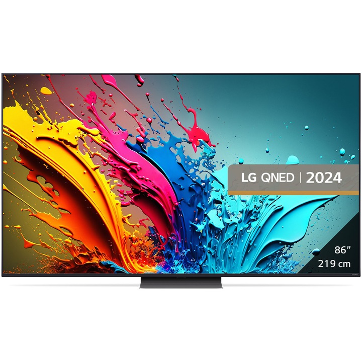 Televizor LG QNED 86QNED86T3A, 218 cm, Smart, 4K Ultra HD, 100 Hz, Clasa D (Model 2024)
