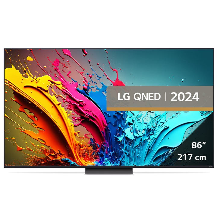 Televizor LG QNED 86QNED86T3A, 218 cm, Smart, 4K Ultra HD, 100 Hz, Clasa D (Model 2024)