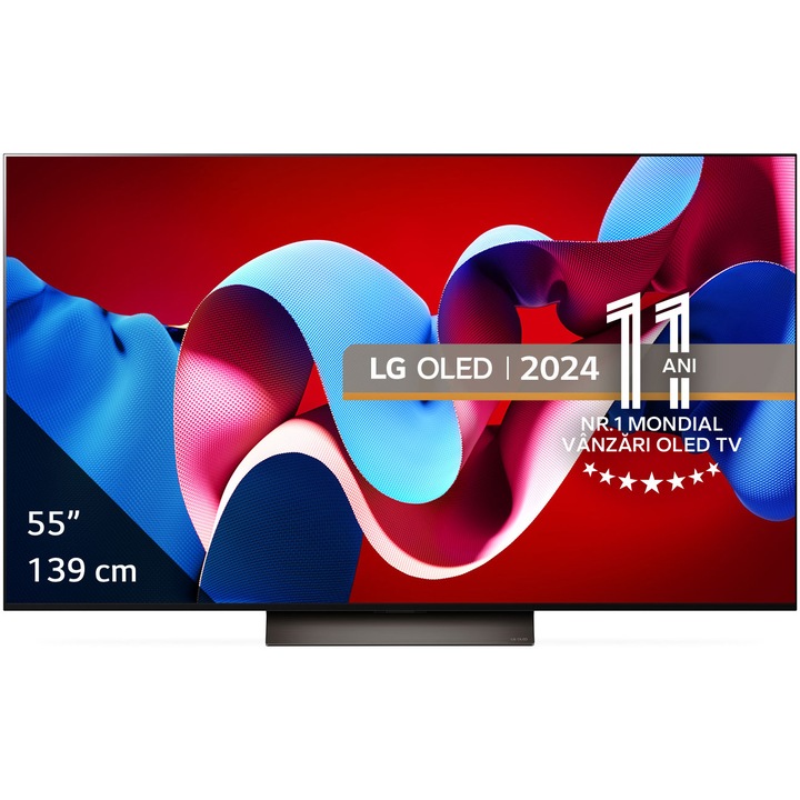 LG OLED55C41LA OLED Evo Smart TV, 4K Ultra HD, HDR,webOS ThinQ AI 139 cm