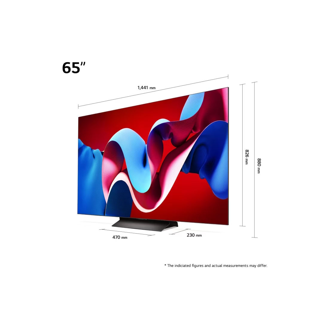 Televizor LG OLED evo 65C41LA, 164 cm, Smart, 4K Ultra HD, 100 Hz, Clasa F