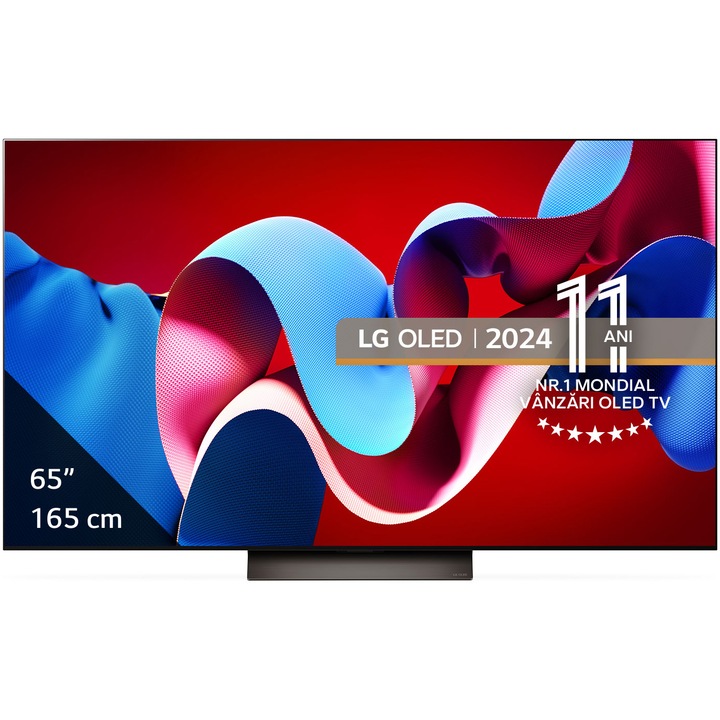LG OLED65C41LA OLED Evo Smart TV, 4K Ultra HD, HDR,webOS ThinQ AI 164 cm