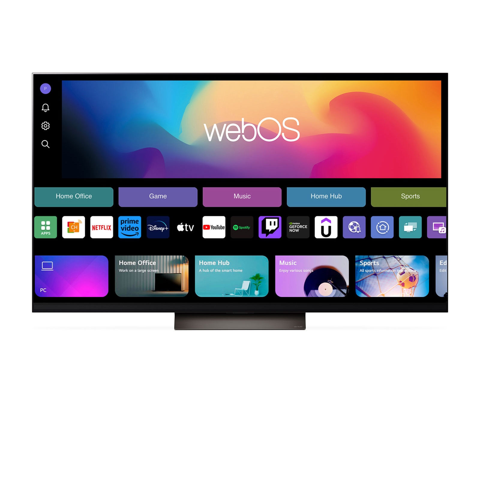 Televizor LG OLED evo 65C41LA, 164 cm, Smart, 4K Ultra HD, 100 Hz, Clasa F