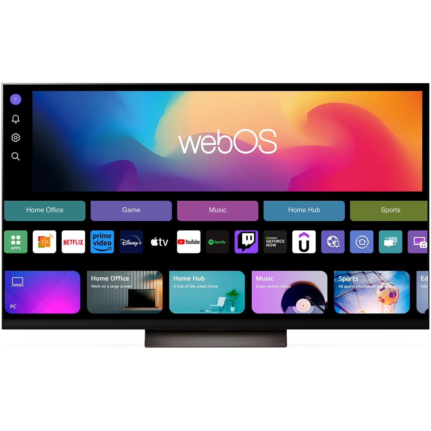 Televizor LG OLED evo 77C41LA, 195 cm, Smart, 4K Ultra HD, 100 Hz, Clasa F