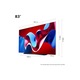 Телевизор LG OLED evo 83C41LA, 83" (210 см), Smart, 4K Ultra HD, 100 Hz, Клас F