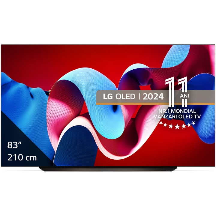 LG OLED evo 83C41LA TV, 210 cm, Smart, 4K Ultra HD, 100 Hz, F osztály (2024-es modell)