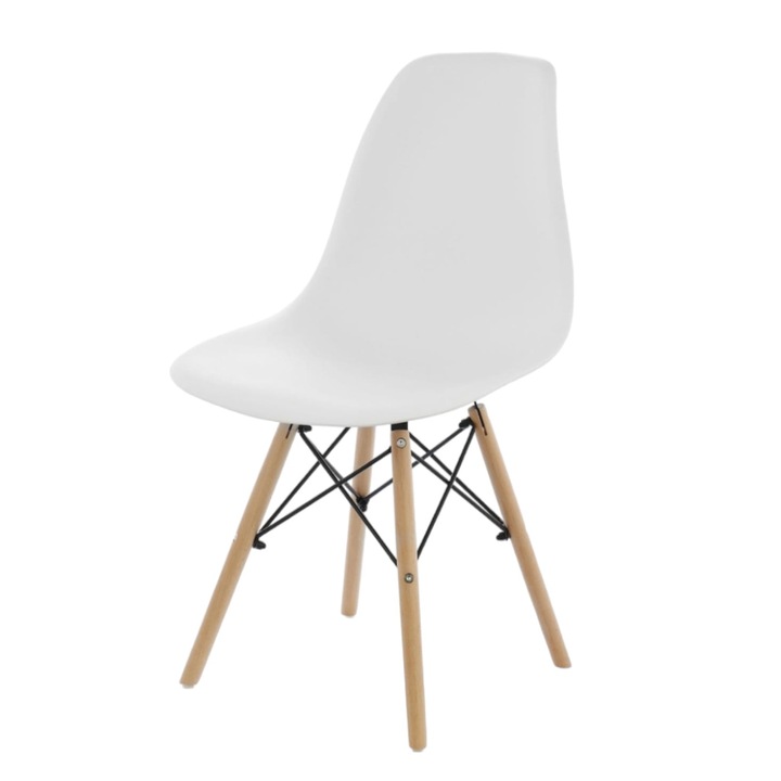 Modern szék konyhába, nappaliba, Fehér, 82 X 45,5 X 41 cm