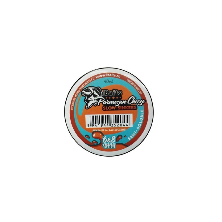 Dumbells iBaits lassan süllyedő parmezán sajt, 6-8 mm, 40 ml