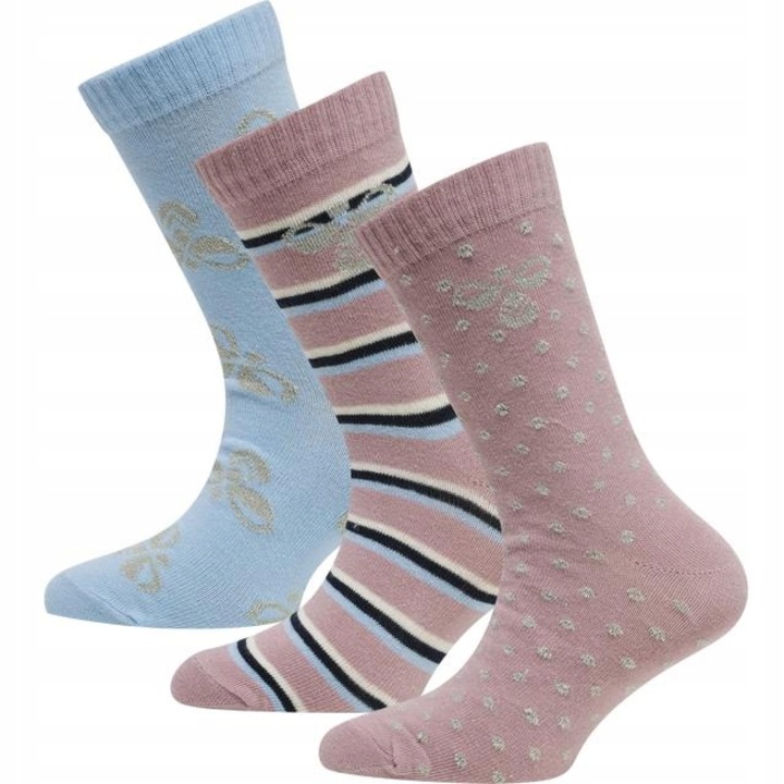 Комплект от 3 чифта детски чорапи, Hummel, Памук, Многоцветни, 28-31EU