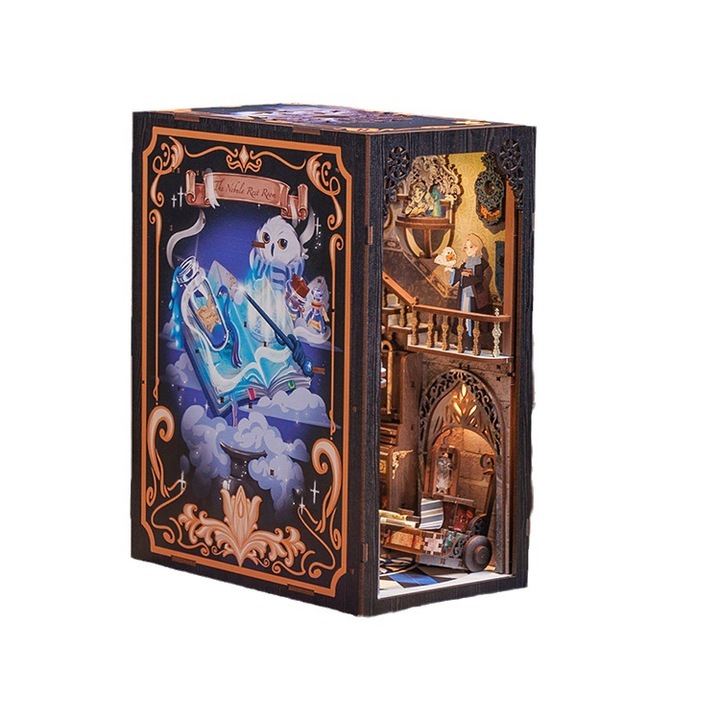 3D-s puzzle készlet, Nebula nappali, barkács, fa, 18x11x26,8 cm, +14 év, többszínű