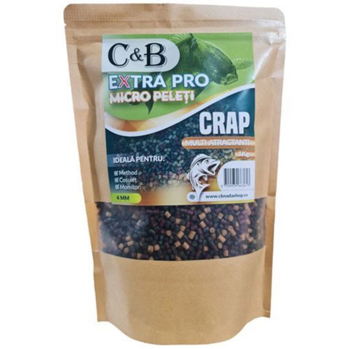 Микро пелети C&B Extra Pro Multicolor, 4мм, 1кг