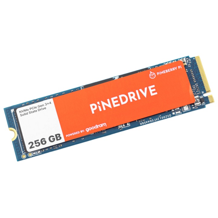 Solid State Drive (SSD), GoodRam, NVME Pineberry Pi, 256GB, 3D TLC NAND, viteza 2300 MB/s, pentru Raspberry Pi 5, 2280