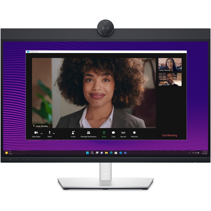 Dell 27" Video Conference LED-monitor, QHD (2560 x 1440), 60 Hz, P2724DEB