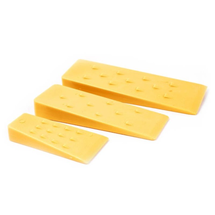 Комплект клинове, пластмасови, за цепене на дърва, UN, 30 см, ABS, с противоплъзгащи зъби