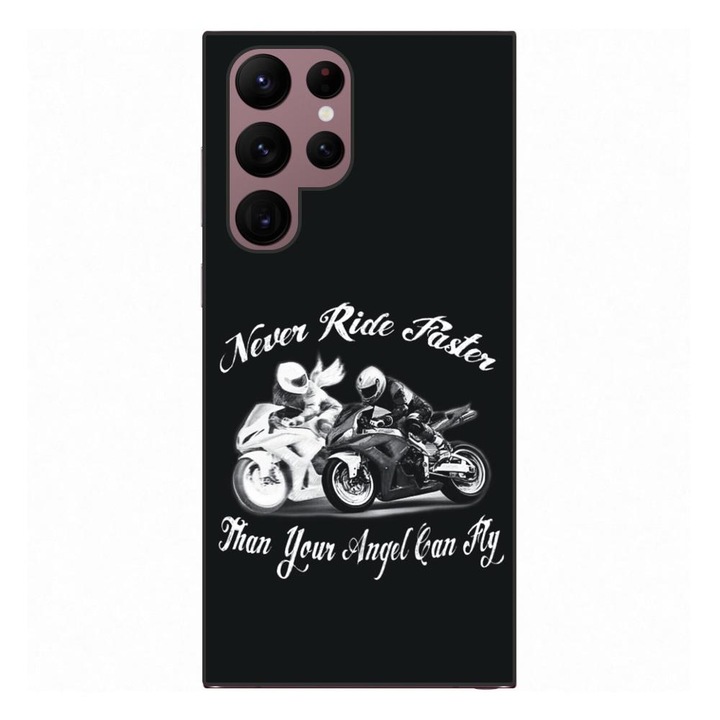 Калъф, съвместим с модел Samsung Galaxy S22 Ultra Silicon Gel Tpu Never Ride Faster