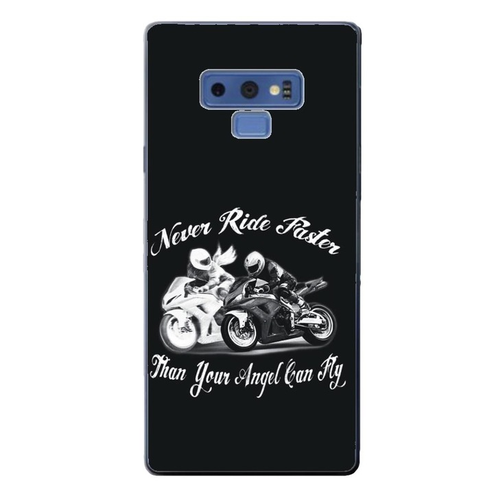 Калъф, съвместим с Samsung Galaxy Note 9 Silicone Gel Tpu Модел Never Ride Faster