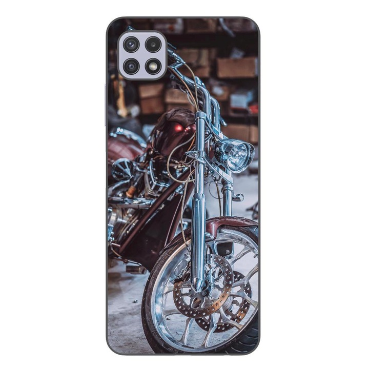 Husa compatibila cu Samsung Galaxy A22 5G Silicon Gel Tpu Model Harley Garage