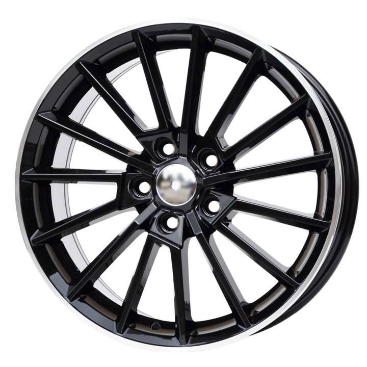 Set 4 jante aliaj PDW, 5969, 17x7 inch, 5x100, ET46, BL - black