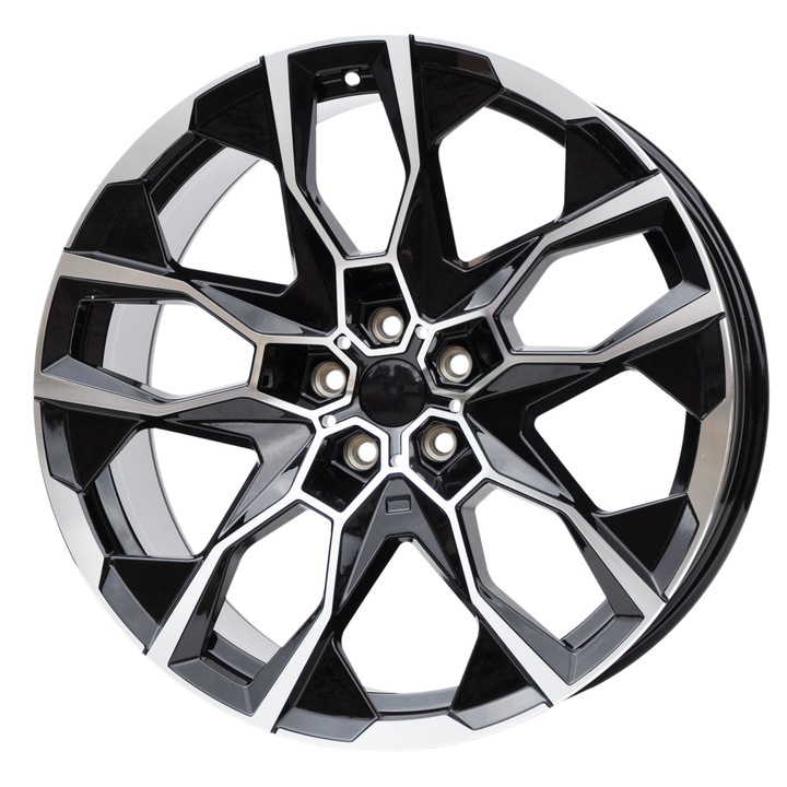 Set 4 jante aliaj PDW, 5592, 21x9.5 inch, 5x112, ET36, MB - lustruit + negru