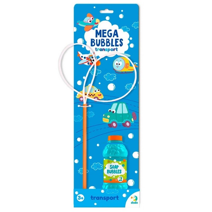 Комплект за мега сапунени балони Edea Transport, Течност 450 ml, 43 х 15 х 9 cm, 3+ години