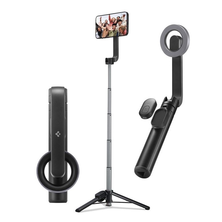 Селфи стик Spigen S570W, MagSafe, Tripod Selfie Stick, Черен