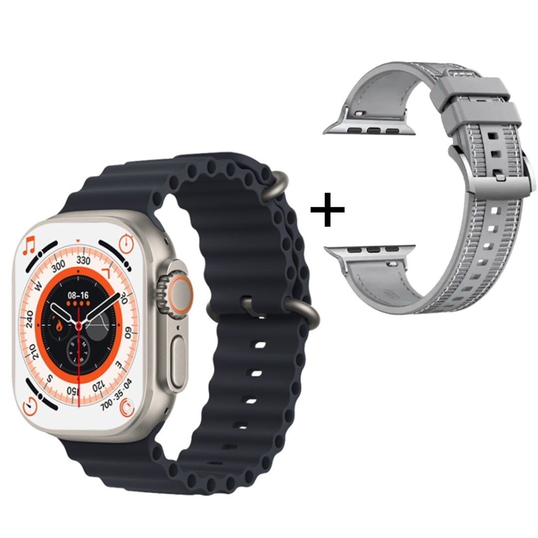 Смарт часовник Ultra HK8 Pro Max, AMOLED +1 бр каишка, Bluetooth ...