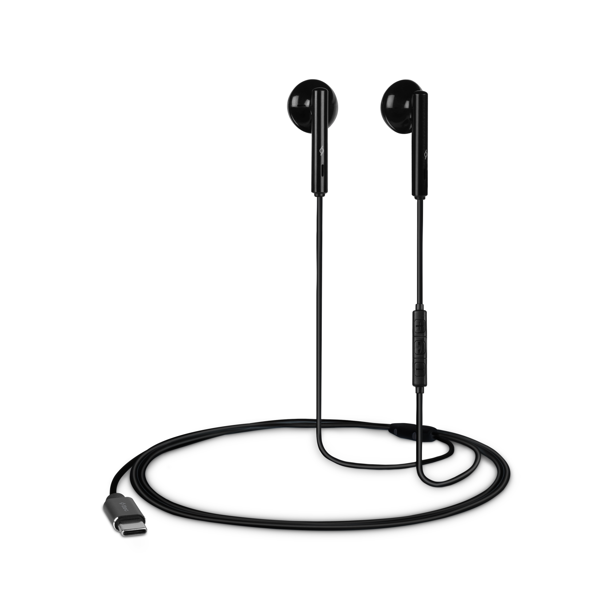 Casti, ttec, Rio 2, USB-C, Stereo, Casti In Ear, Microfon, Negru
