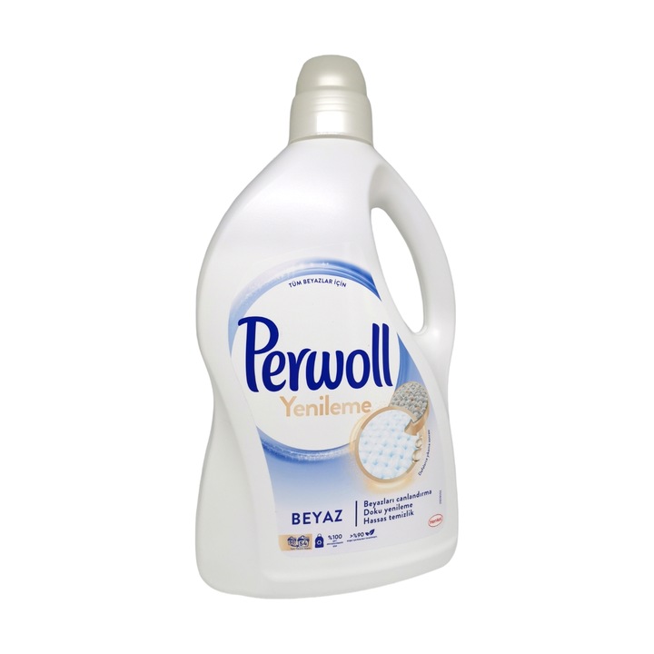 Detergent lichid Perwoll, Rufe albe, 2970ml