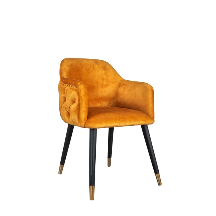 Трапезен стол, Vaya Home, Stellar, Жълт