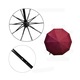 Umbrela pliabila femei/barbati, Automata, GOGOU®, Portabil, Rezistenta vant, Rosu