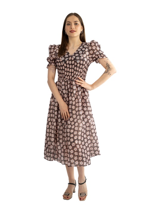 Rochie dama 61108, Maro/Roz