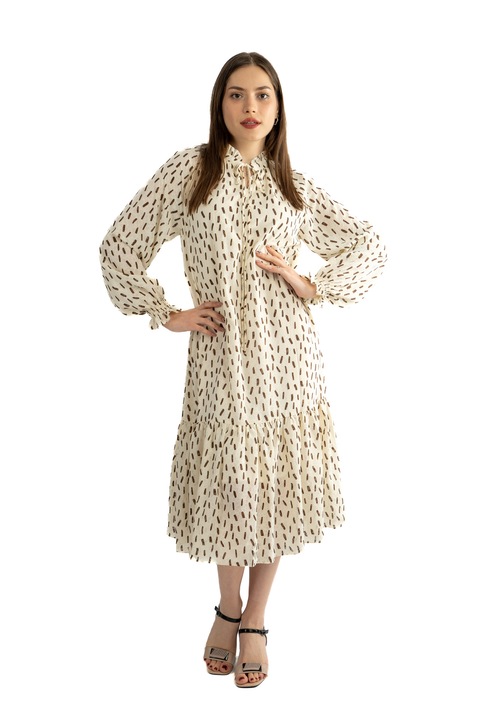 Rochie dama 61001, Ivoire/Maro, One Size