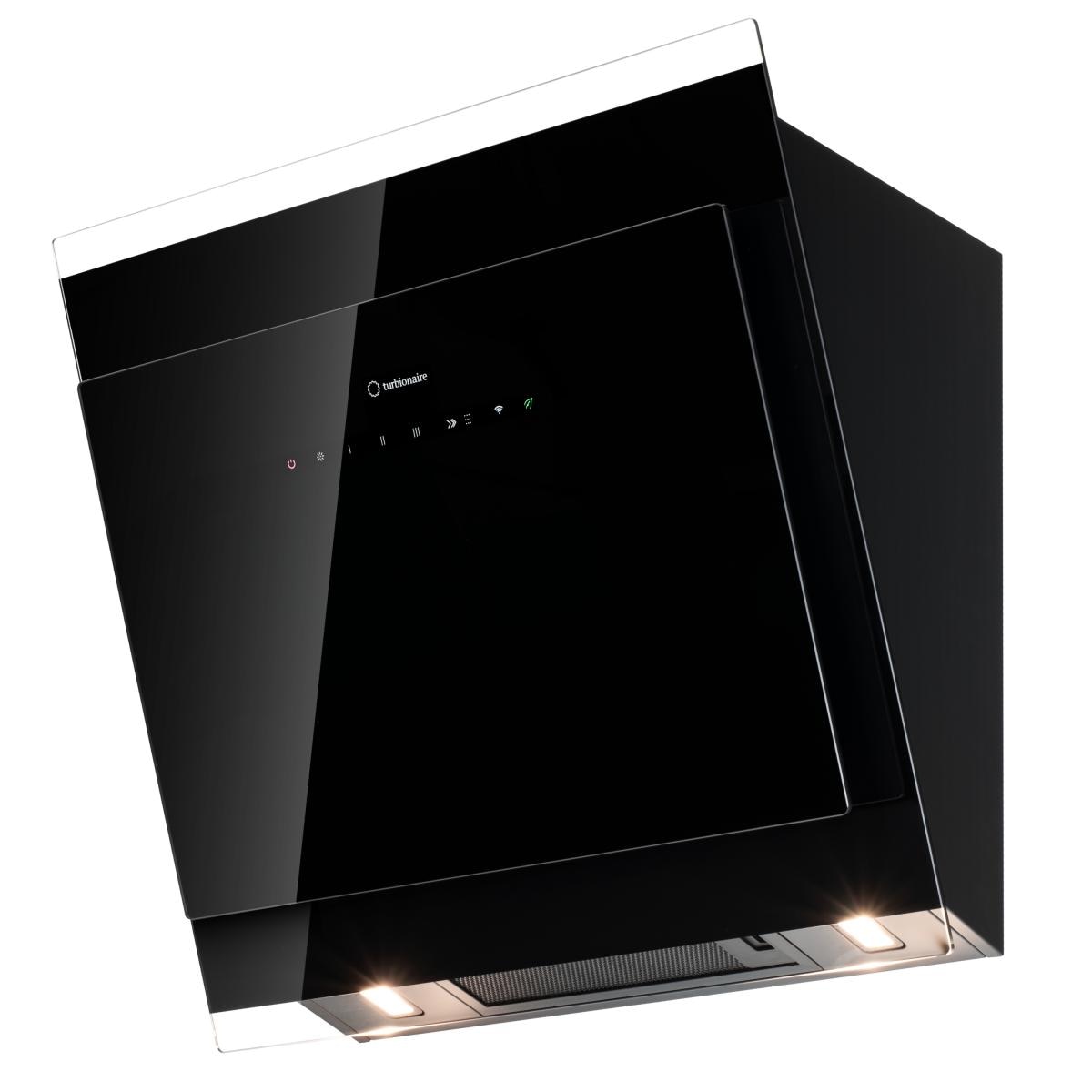 Hota incorporabila decorativa Turbionaire TVY60WB, Motor 800 mc/h, WIFI, Clasa A++, Functie curatare aer, Reminder curatare/schimbare filtru, Iluminare LED, Boost si Super Boost, 6