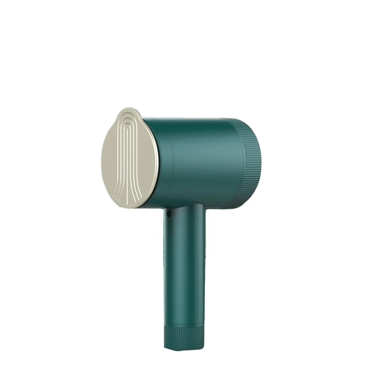 Mini fier de calcat portabil cu functie de inlaturare a scamelor, talpa ceramica, 30W, rezervor apa 50 ml, ideal pentru calatorie, verde