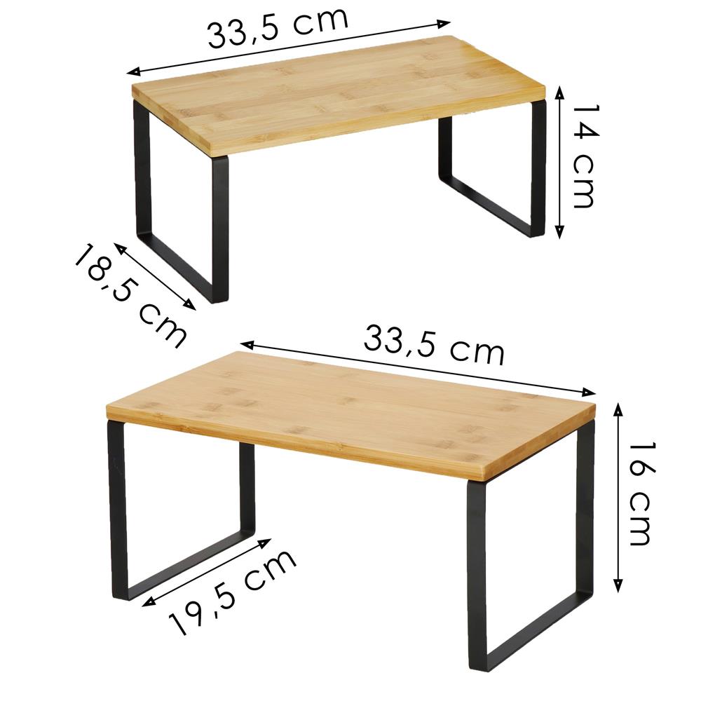 Set 2 rafturi de bucatarie suprapozabile, pentru ustensile sau ...
