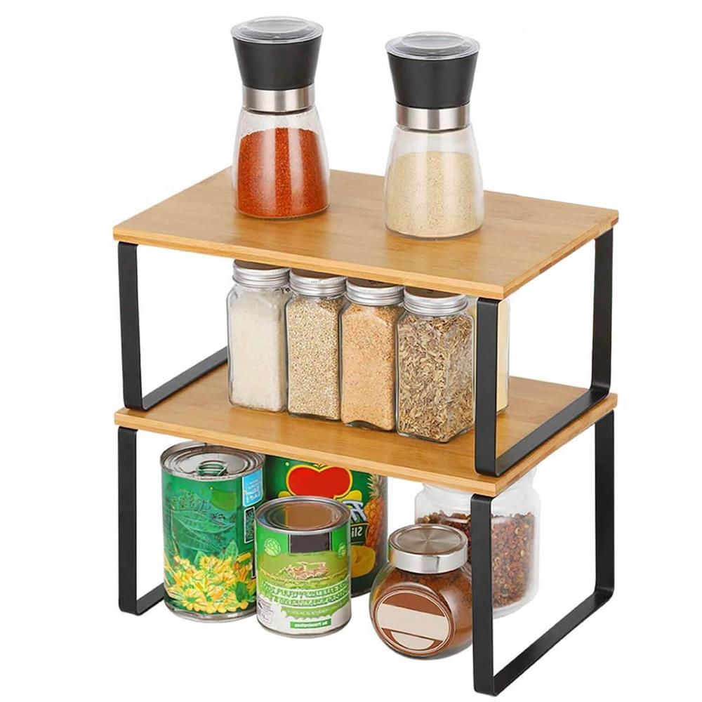 Set 2 rafturi de bucatarie suprapozabile, pentru ustensile sau ...