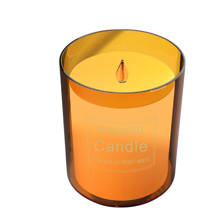 Umidificator cu efect de lumanare, difuzor de uleiuri esentiale, aromaterapie, pentru birou si dormitor, lumina de noapte, LED, USB, 150ml