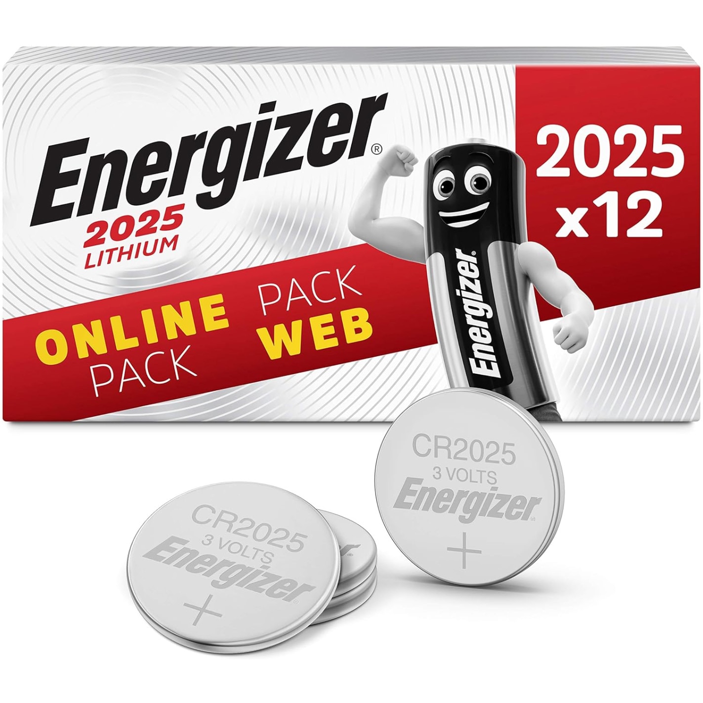 Baterii Energizer Litiu CR2025, 12 buc